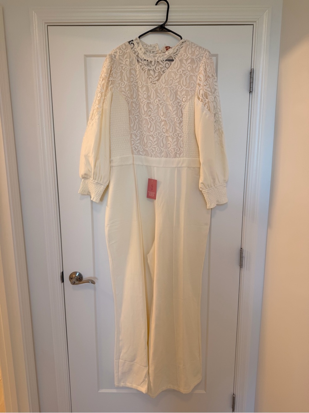 Ivy City Co Ivory Lace Colette Jumpsuit